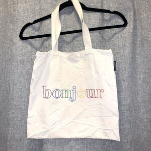 𝅺jcrew Bonjour rainbow bag